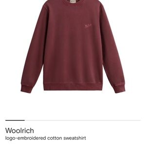 Woolrich Men's Maroon Crewneck Sweater